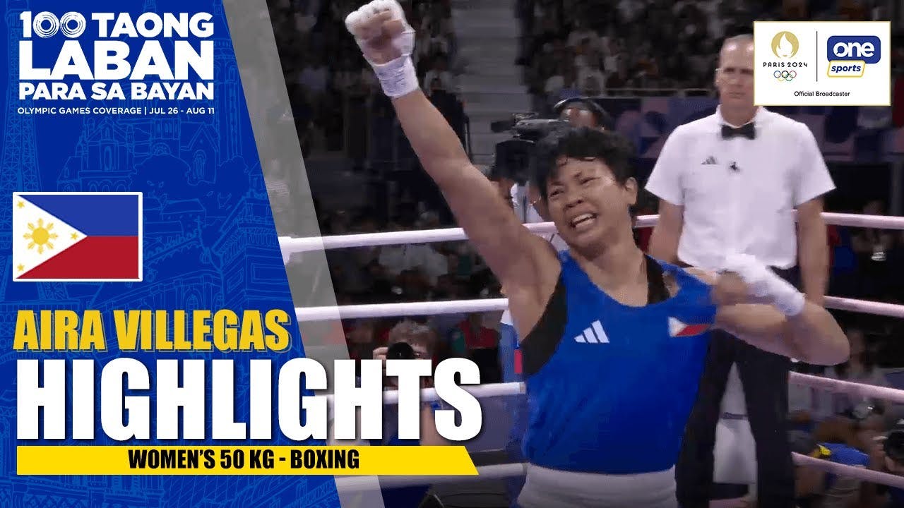 Aira Villegas heads to semifinals, is assured of boxing medal | Paris 2024 Highlights